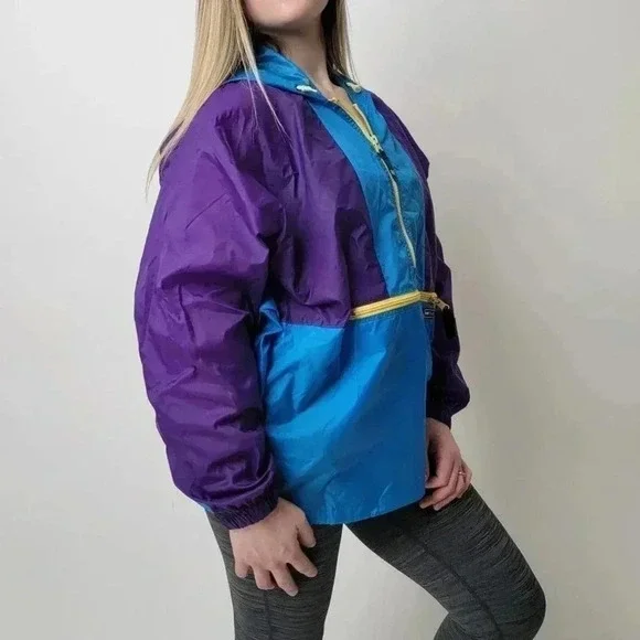 Vintage 90s Helly Hansen Colorblock Windbreaker Track Jacket - S - Picture 6 of 10